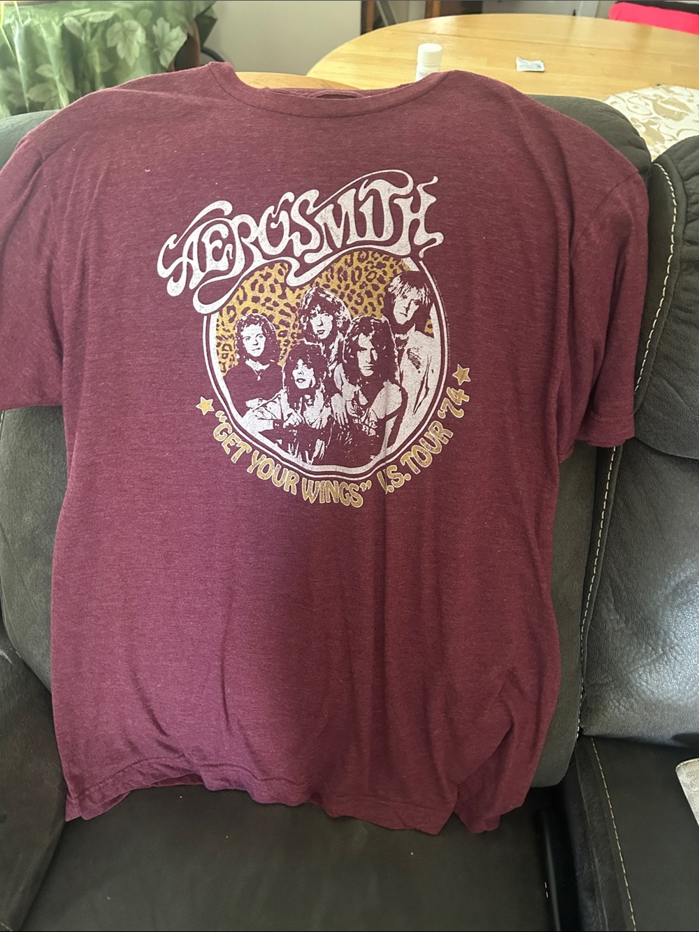 Aerosmith 'Get Your Wings' Graphic Tee - Maroon